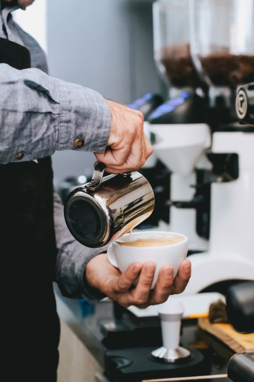 Nossa cafetaria de design acolhedor